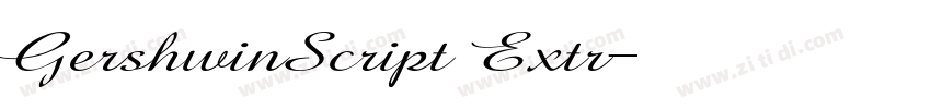 GershwinScript Extr字体转换 GershwinScript Extr字体转换